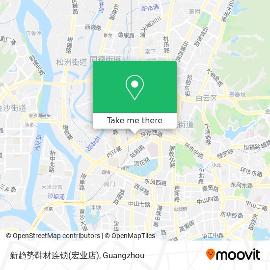 新趋势鞋材连锁(宏业店) map