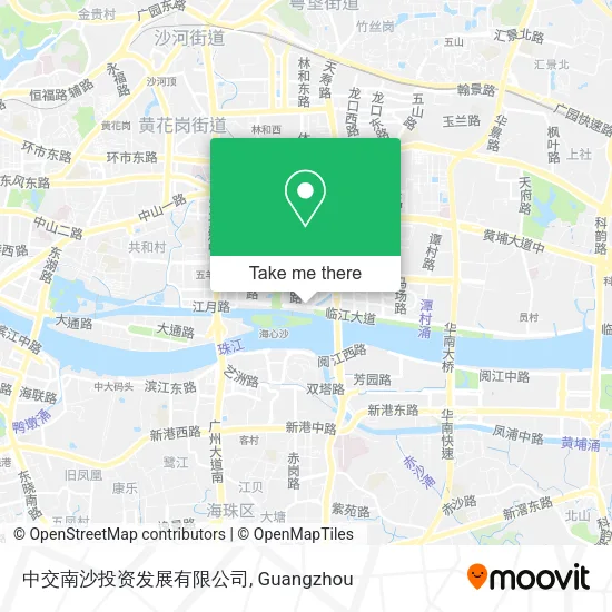 中交南沙投资发展有限公司 map
