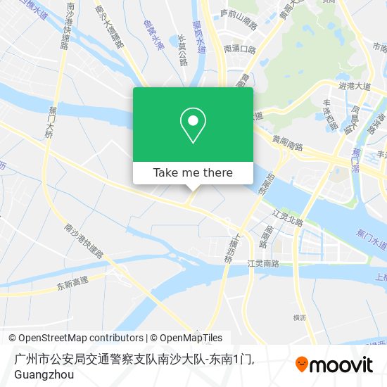 广州市公安局交通警察支队南沙大队-东南1门 map