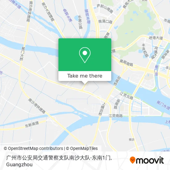 广州市公安局交通警察支队南沙大队-东南1门 map