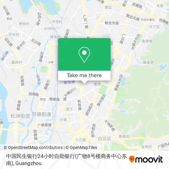 中国民生银行24小时自助银行(广物8号楼商务中心东南) map