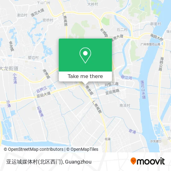 亚运城媒体村(北区西门) map