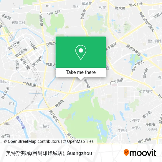美特斯邦威(番禺雄峰城店) map