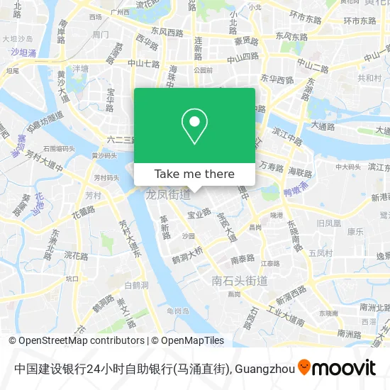 中国建设银行24小时自助银行(马涌直街) map