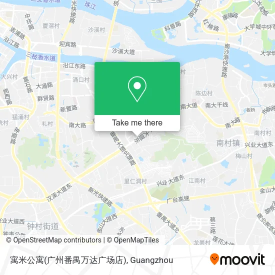 寓米公寓(广州番禺万达广场店) map