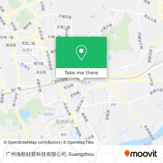 广州海航硅胶科技有限公司 map