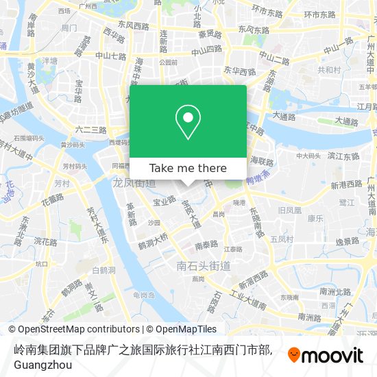 岭南集团旗下品牌广之旅国际旅行社江南西门市部 map