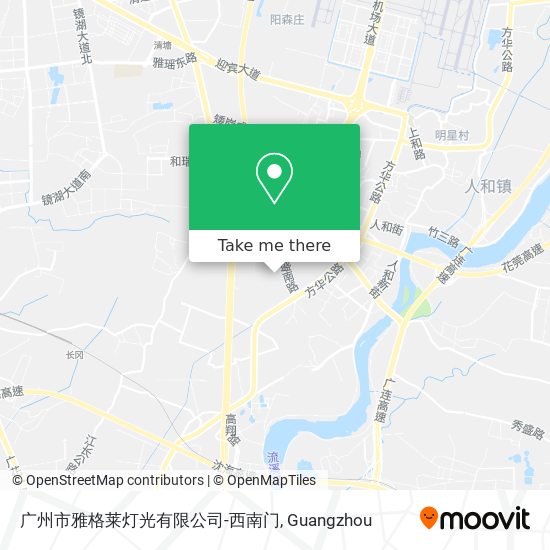 广州市雅格莱灯光有限公司-西南门 map