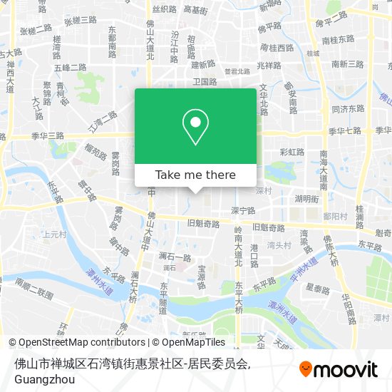 佛山市禅城区石湾镇街惠景社区-居民委员会 map