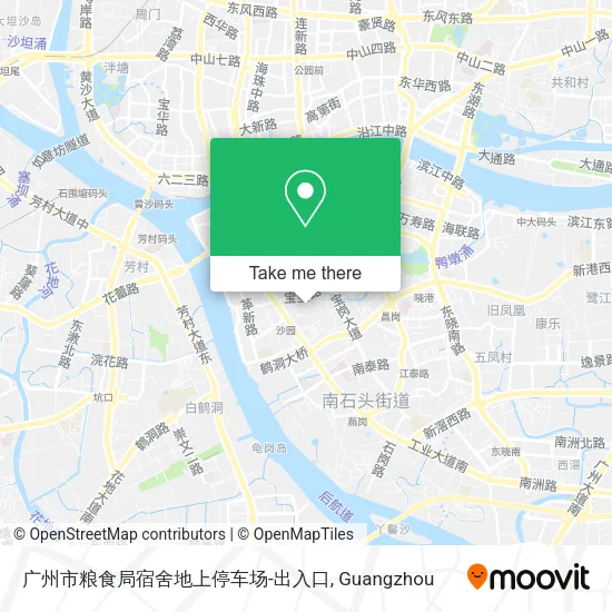 广州市粮食局宿舍地上停车场-出入口 map