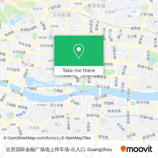 合景国际金融广场地上停车场-出入口 map