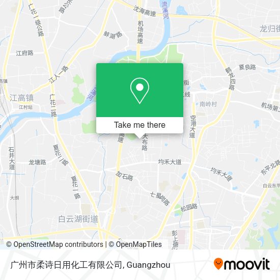 广州市柔诗日用化工有限公司 map