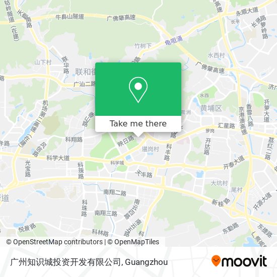 广州知识城投资开发有限公司 map