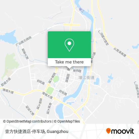 壹方快捷酒店-停车场 map
