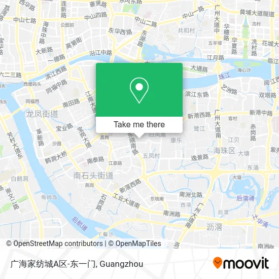 广海家纺城A区-东一门 map