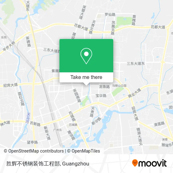 胜辉不锈钢装饰工程部 map