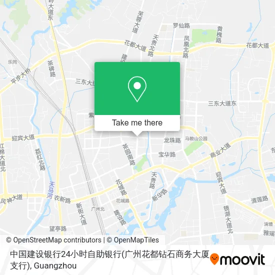 中国建设银行24小时自助银行(广州花都钻石商务大厦支行) map