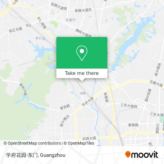 学府花园-东门 map