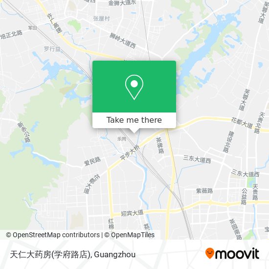 天仁大药房(学府路店) map