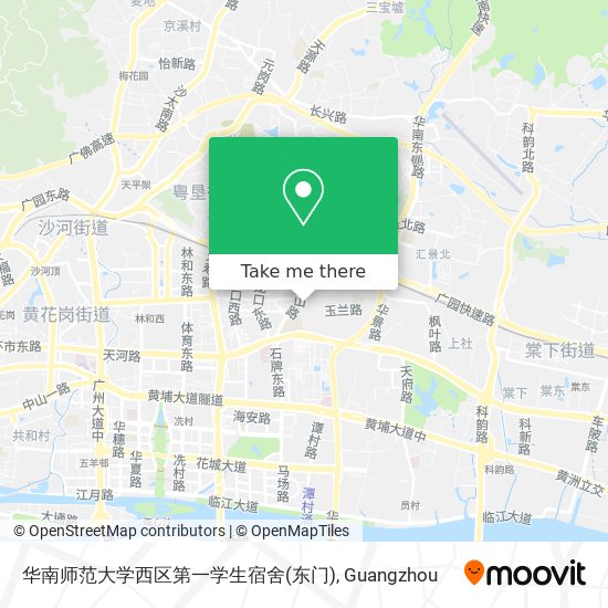 华南师范大学西区第一学生宿舍(东门) map