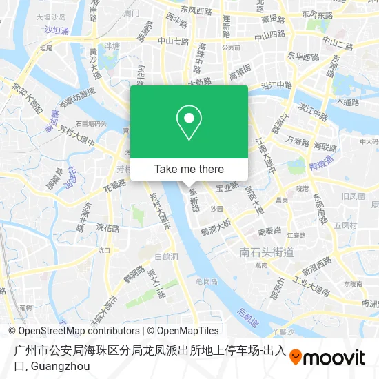 广州市公安局海珠区分局龙凤派出所地上停车场-出入口 map