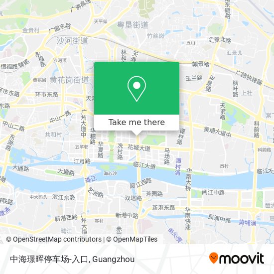 中海璟晖停车场-入口 map