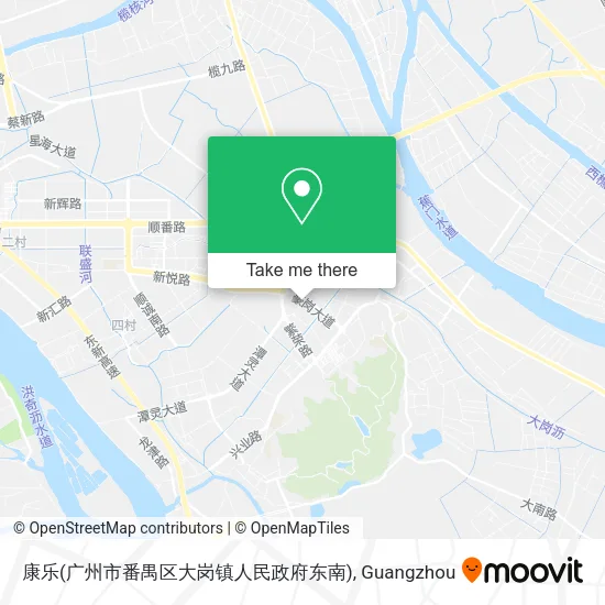 康乐(广州市番禺区大岗镇人民政府东南) map