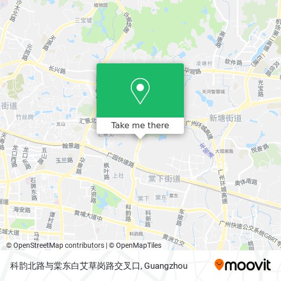 科韵北路与棠东白艾草岗路交叉口 map