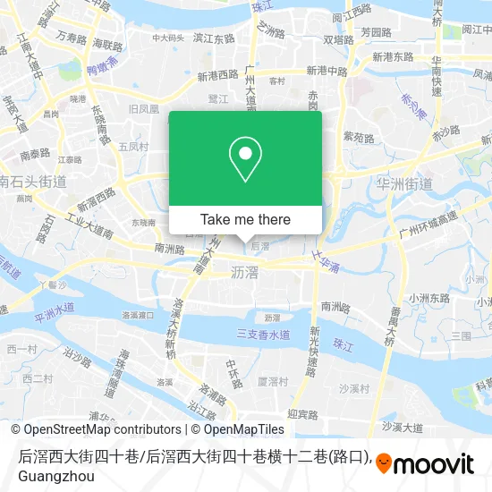 后滘西大街四十巷/后滘西大街四十巷横十二巷(路口) map