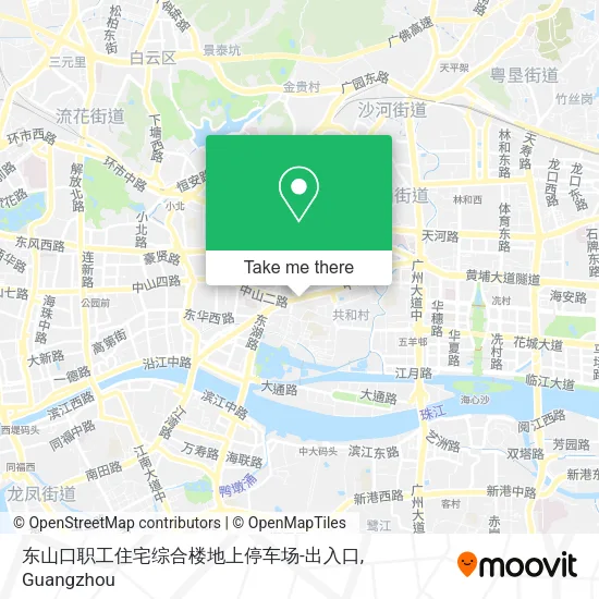东山口职工住宅综合楼地上停车场-出入口 map