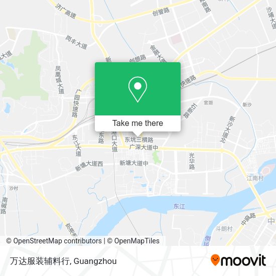 万达服装辅料行 map
