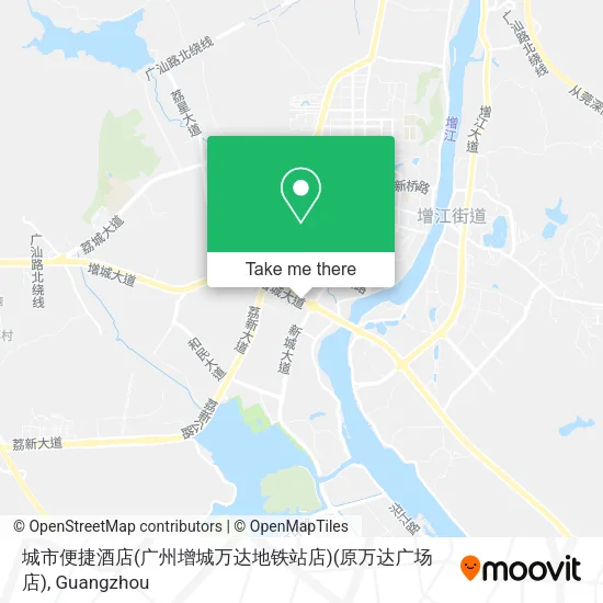 城市便捷酒店(广州增城万达地铁站店)(原万达广场店) map