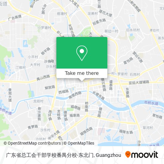 广东省总工会干部学校番禺分校-东北门 map