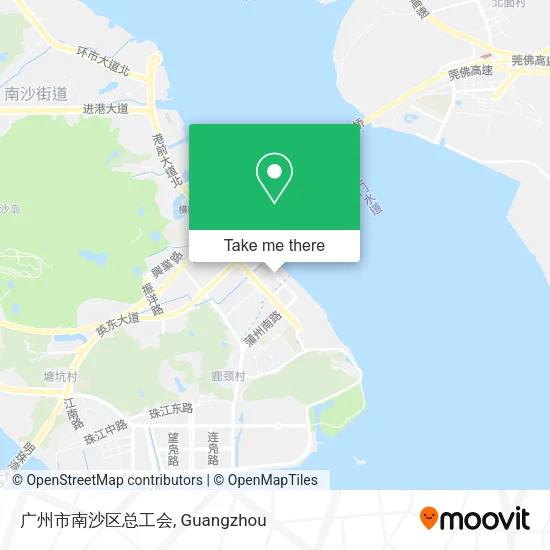 广州市南沙区总工会 map