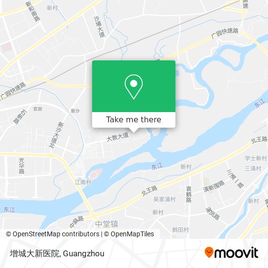增城大新医院 map