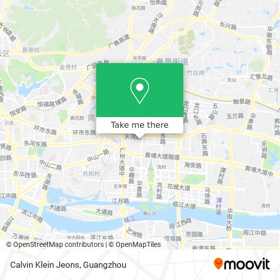 Calvin Klein Jeons map