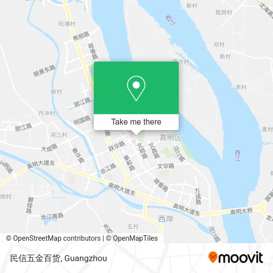 民信五金百货 map
