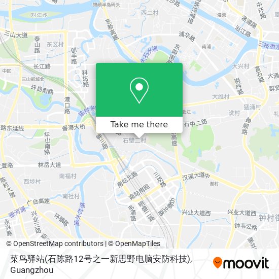 菜鸟驿站(石陈路12号之一新思野电脑安防科技) map