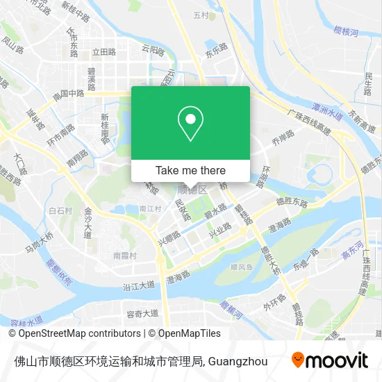佛山市顺德区环境运输和城市管理局 map