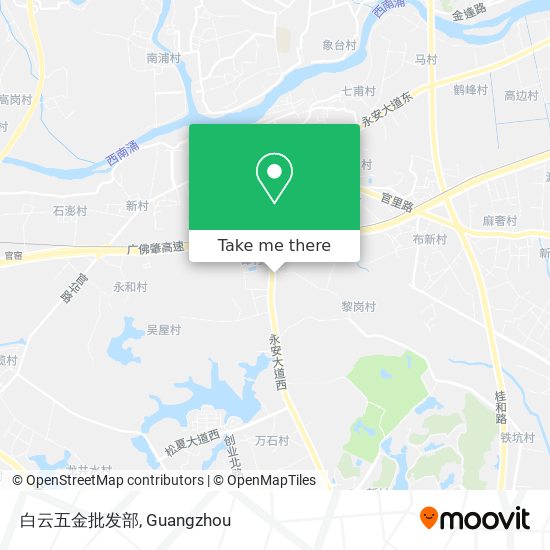 白云五金批发部 map