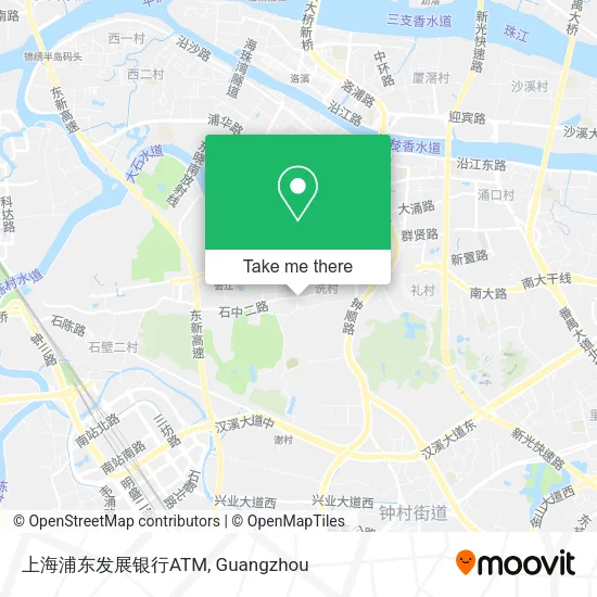 上海浦东发展银行ATM map
