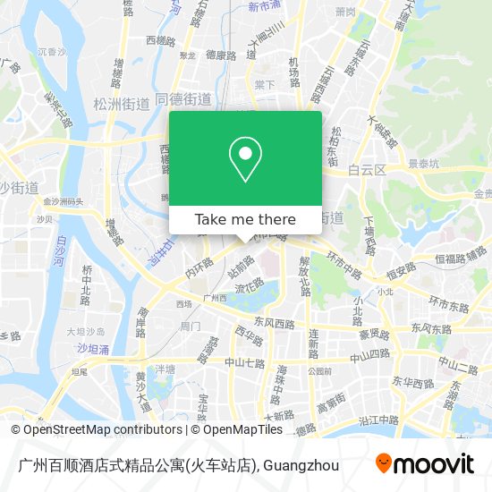 广州百顺酒店式精品公寓(火车站店) map