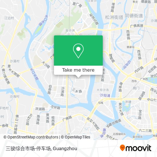 三骏综合市场-停车场 map