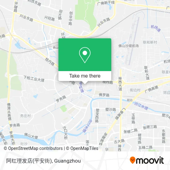 阿红理发店(平安街) map