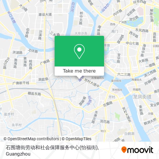 石围塘街劳动和社会保障服务中心(怡福街) map