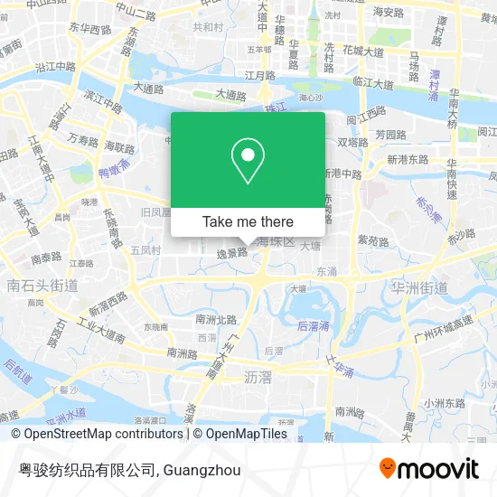 粤骏纺织品有限公司 map