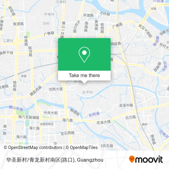 华圣新村/青龙新村南区(路口) map