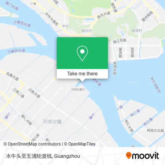 水牛头至五涌轮渡线 map