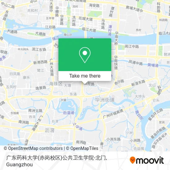 广东药科大学(赤岗校区)公共卫生学院-北门 map