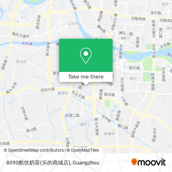 8090酷饮奶茶(乐的商城店) map